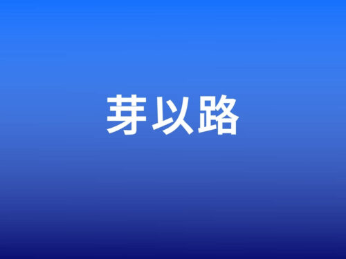 自己紹介、私の名前は芽以路(めいろ)です。